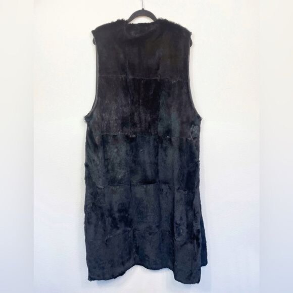 Vintage Harry Yagoda Weatherproof Black Trench Coat Fur Trim & Lining Size Large - Picture 8 of 15